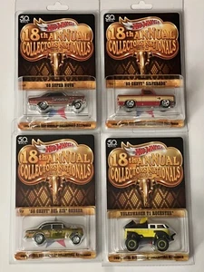Hot Wheels 2018 - Complete Set of 4 Matched #91 18th Annual Nationals - Picture 1 of 10
