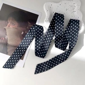 Women Retro Scarf Dots Hair Band Bags Handle Decoration Tie G6I9 D5H8 & Ho WCK - Bild 1 von 14