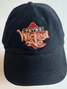 Vintage Petes Wicked Ale Hut Bier Lager Barkeeper Bar Kappe genäht verstellbar - Bild 1 von 4
