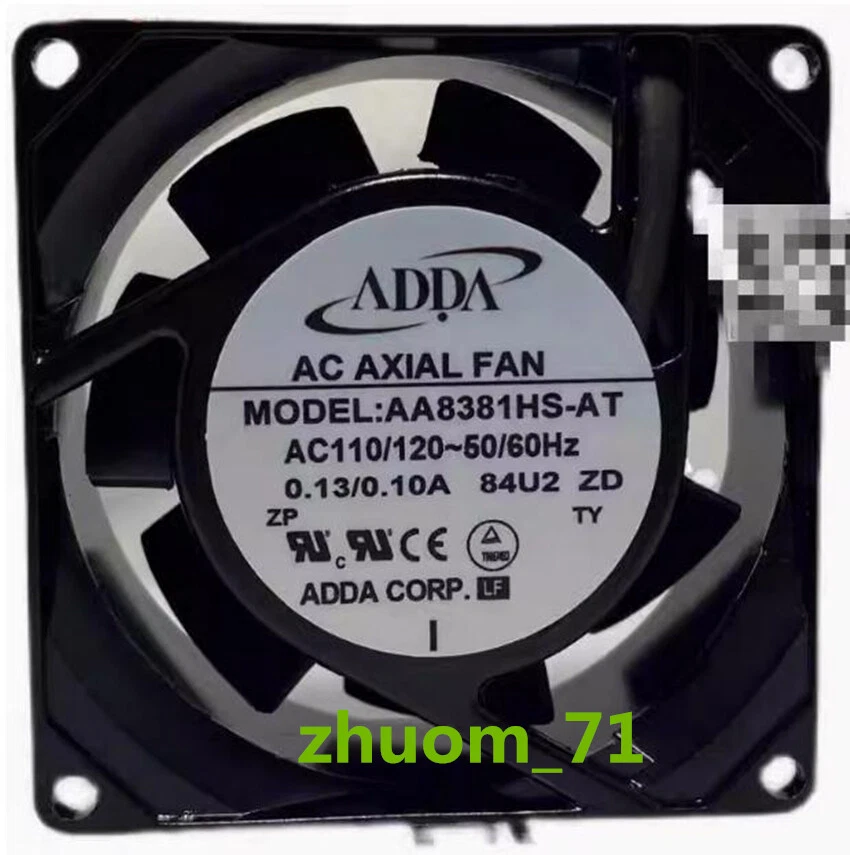 1PC ADDA AA8381HS-AT 8038 AC110V Silent cooling fan - Image 1 of 1