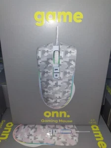 *NEW* Onn Gaming Mouse w/ Attached USB Power Cable LED lighting DPI Adjustable  - Picture 1 of 3