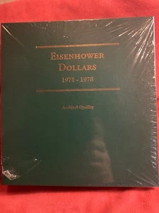 Littleton Deluxe Coin Album EISENHOWER Dollar Archival Excellent Condition NOS - Picture 1 of 4