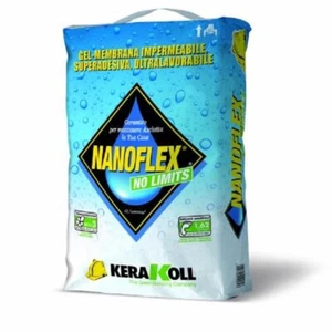 KERAKOLL NANOFLEX NO LIMITS GEL MEMBRANA IMPERMEABILE SUPERADESIVA ULTRALAV KG20 - Foto 1 di 9