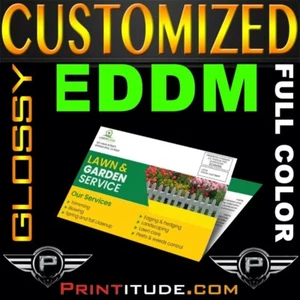 500 OGNI PORTA DIRECT MAIL 11X17 mezza piega a 8,5x11 EDDM FULL COLOR EDDM Stampa - Foto 1 di 1