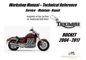 Triumph Rocket Service Reparatur Werkstatthandbuch USB 2004-2017 - Bild 1 von 9