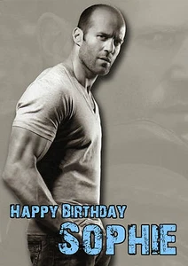 PERSONALISIERTE GRUSSKARTE JASON STATHAM GEBURTSTAG JEDER ANLASS - Bild 1 von 1