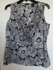 New York & Company Damen Medium Shirt Tank Bluse Rüschen - Bild 1 von 3