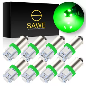 8 x SAWE Green T11 BA9S T4W H6W 1895 57 5-SMD LED Light Bulb Lamp for Dome Map - Picture 1 of 5