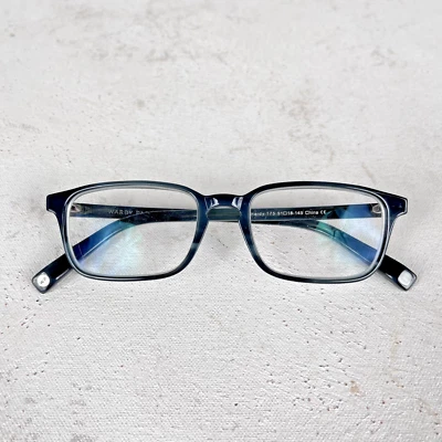 Marcos rectangulares grises a rayas Warby Parker Hardy 175 51-18-145 SOLO MARCOS Foto 1 de 4