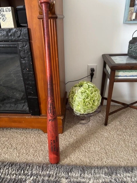 Bate de béisbol usado en juego-Mike Matheny-John 3:16-firmado Foto 1 de 4