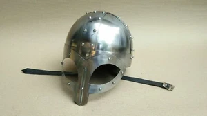Casco vikingo normando caballero medieval larp armadura juego de rol disfraz mejor regalo para - Imagen 1 de 6