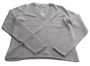 Naked Cashmere Light Purple Hannah Cashmere V-Neck Sweater Small - Picture 1 of 3