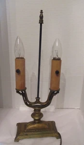 Vintage French Regency Style Brass Bouillotte Table Lamp - Picture 1 of 3
