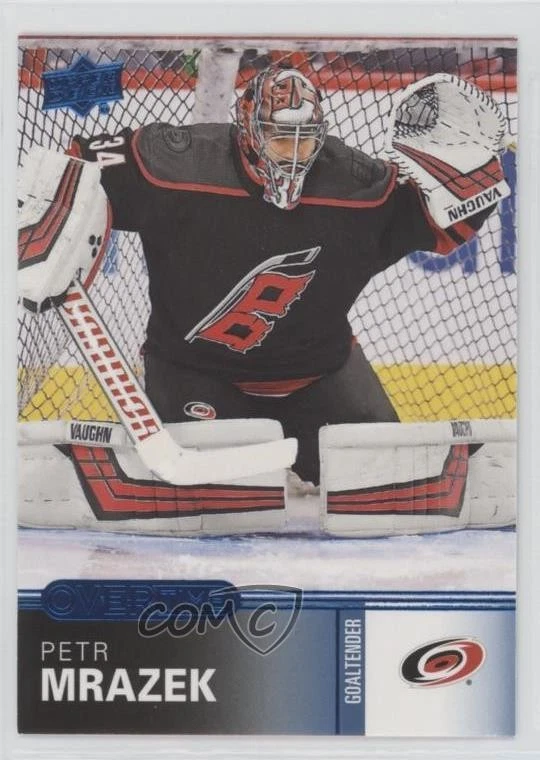 2019-20 Upper Deck Overtime Blue Foil Petr Mrazek #30 - Image 1 of 2