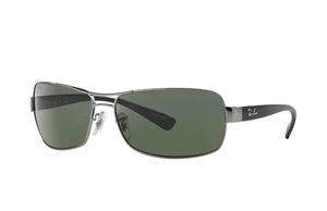 Ray-Ban Sonnenbrille mit Seitenschutz RB3379 004/58 3P metallisch/schwarz poliert 64-15-130 - Bild 1 von 5