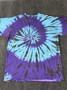 Tie-Dye Vintage 90s Single-Stitch T-Shirt Colorful Beach Surf Hippie 2XL - Picture 1 of 8