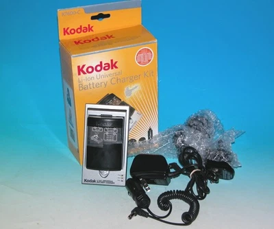 Kodak Battery Charger Kit K7600-C Li-lon - International Travel Plugs 黑色 — 第 1/2 张图片