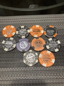 (10) Lotto chip poker moto Harley Davidson unici senza fiches duplicate USA - Foto 1 di 6