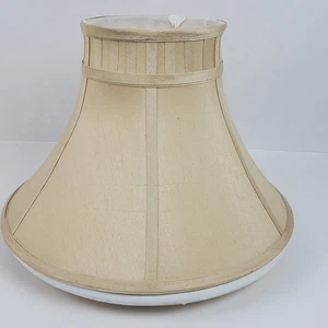 Vintage Chandelier Bell Shape Lamp Shade Beige 10.5x15.5x6.5 Inch - Picture 1 of 8