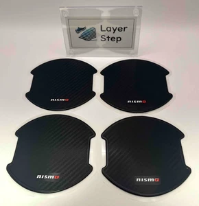 Nismo Nissan Door Handle Protector Stickers Scratch Prevention 4 Sets From Japan - Imagen 1 de 11