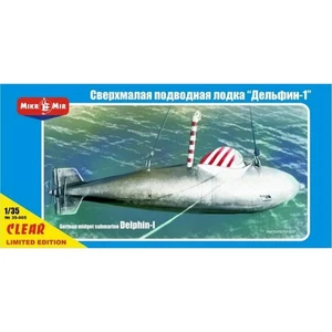 Modellino Sottomarino Tedesco Midget Delphin. Trasparente Plastica Edition Micro - Foto 1 di 4