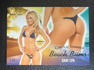 2023 Bench Warmer Girls Of Summer Beach Bums Green Foil Shay Lin 1/5 - Picture 1 of 2