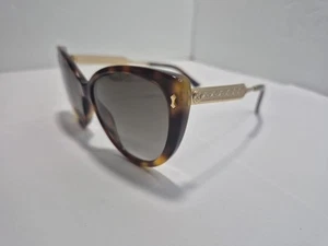 Gucci Sunglasses GG3804/S Tortoise and Gold Cat Eye Sunglasses - 57□17 140 - Picture 1 of 12