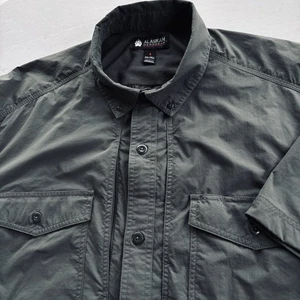 Alaskan Hardgear Men’s 2XL Tall Gray Button Up Nylon Stretch Fishing Shirt - Picture 1 of 14