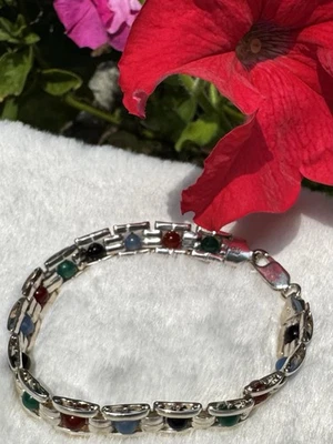 Milor Italy 925 Sterling Silver Multi-Color Bracelet - Image 1 of 4
