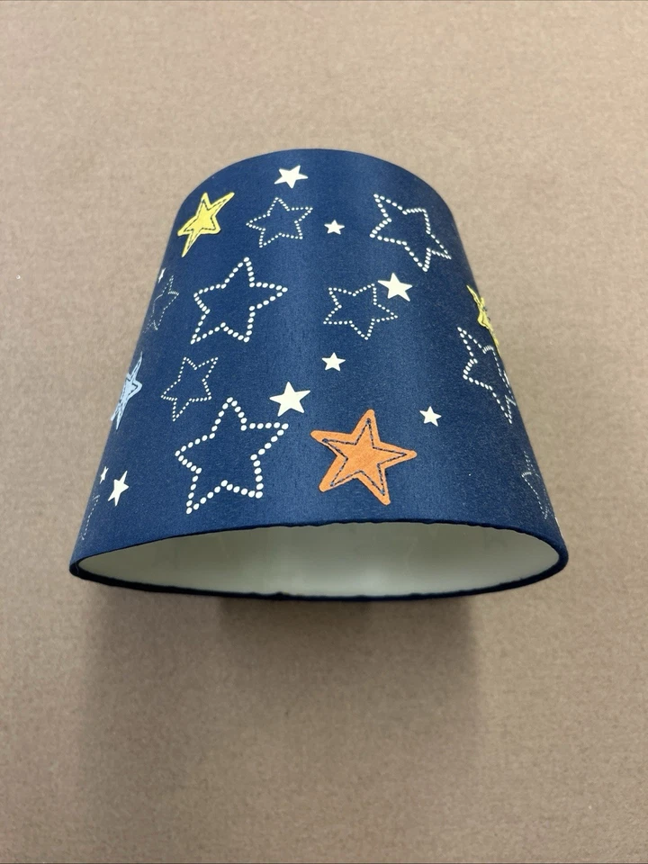 Pantalla Infantil, Azul Marino Con Estrellas, Tela Alta Calidad, Para Escritorio Foto 1 de 4