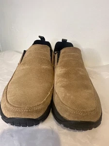 LL Bean Women’s Slip-On Moccasin Loafers – Walking Shoes Sz 7M Beige Suede - Picture 1 of 6