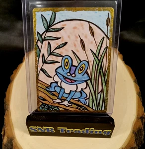 Pokémon Froakie Hand Drawn Art Card Original ACEO Fan Art Collectible - Picture 1 of 5