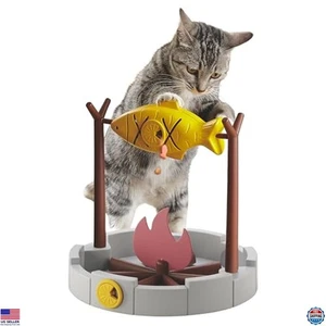 PetPals 11" Alto Dispensador de Golosinas para Gatos, Alimentador Lento Snack Bowl, Juguete Rompecabezas de Alimentos - Imagen 1 de 6