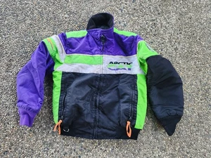 Arctic Cat Kinder grün Motorschlitten Jacke Mantel Kinder Jugend Größe C10 Schneemobil - Bild 1 von 6