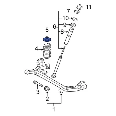 For Toyota Sienna 2004-2020 Toyota 4825708020 Rear Coil Spring Insulator Foto 1 de 4