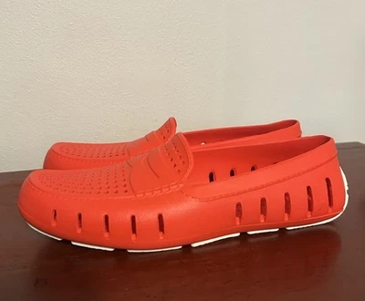 Mocasines sin cordones informales rojos/naranja nuevos sin caja para hombre talla 12 Foto 1 de 4