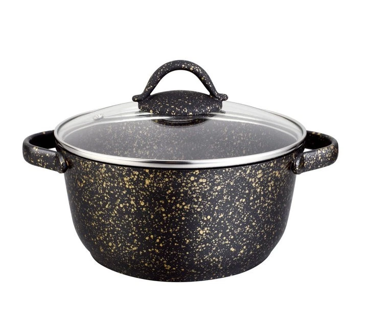 Kochtopf mit Antihaft Granit Keramikbeschichtung 6 Liter Ø28cm Gold Design Kazan - Bild 1 von 1
