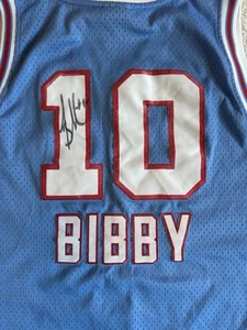 Reebok Sacramento Kings Signed Mike Bibby Light Blue Jersey Size XL - Picture 1 of 8