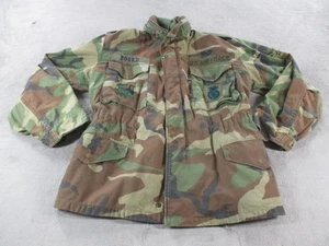 Vintage U.S. Air Force Jacket Mens Medium Regular Woodland Camo M-65 Field 80s - Picture 1 of 14