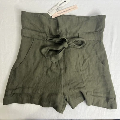 Aqua Bloomingdales Exclusivo Verde Oliva Para Mujer Talla XS Rayón ~ Nuevo Con Etiquetas Foto 1 de 4