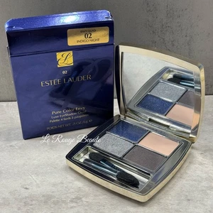 Estee Lauder Pure Color Envy Luxe Eyeshadow Quad - 02 Indigo Night Full Size - Picture 1 of 2