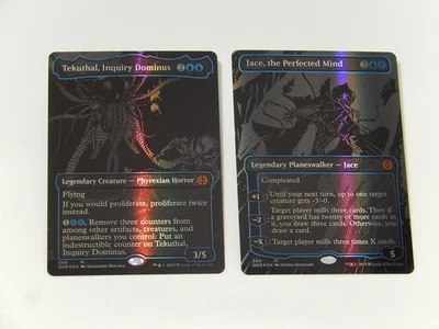 Magic The Gathering Jace The Perfected Mind & Tekuthal Inquiry Dominus Oil Slick - Image 1 of 4