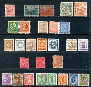 GERMANY OCCUPIED RUSSIAN ZONE 1945 Onwards A COLLECTION OF LOCAL ISSUES MINT - Picture 1 of 2