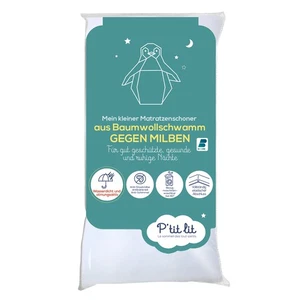 P'tit lit - Protector de colchón bebé antiácaros del polvo | Protector de colchón impermeable - Imagen 1 de 5