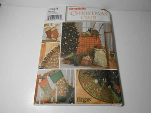 7044 Simplicity Sewing Craft Pattern 7 Christmas Club Projects UNCUT - Picture 1 of 2
