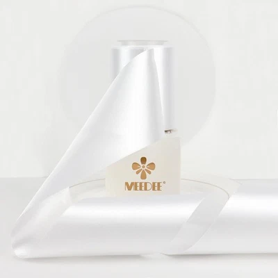 10 Yards 3 inch White Lux Double Faced Satin Ribbon Christmas Tree Ribbon - Image 1 of 4