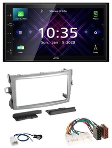 JVC DAB 2DIN MP3 Bluetooth USB Autoradio für Toyota Verso 2009-2018 silber - Bild 1 von 10