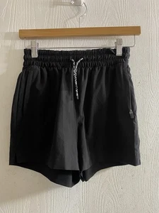 Athleta Girl Road Trippin' Shorts Black Drawstring 3.5” Girls Sz 12 - Picture 1 of 3