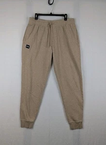 Under Armour Women Sweat Pants Jogger Size XL Loose Brown Tan Elastic Drawstring - Picture 1 of 14