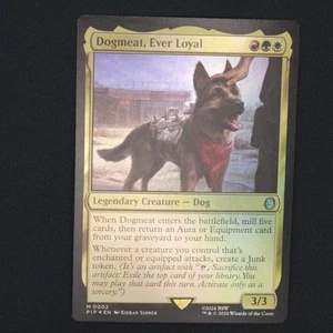 Dogmeat, Ever Loyal FOIL MTG Fallout Mythic 2 casi nuevo - Imagen 1 de 6